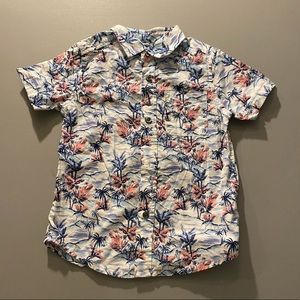 Boys 4T Hawaiian Collared Shirt